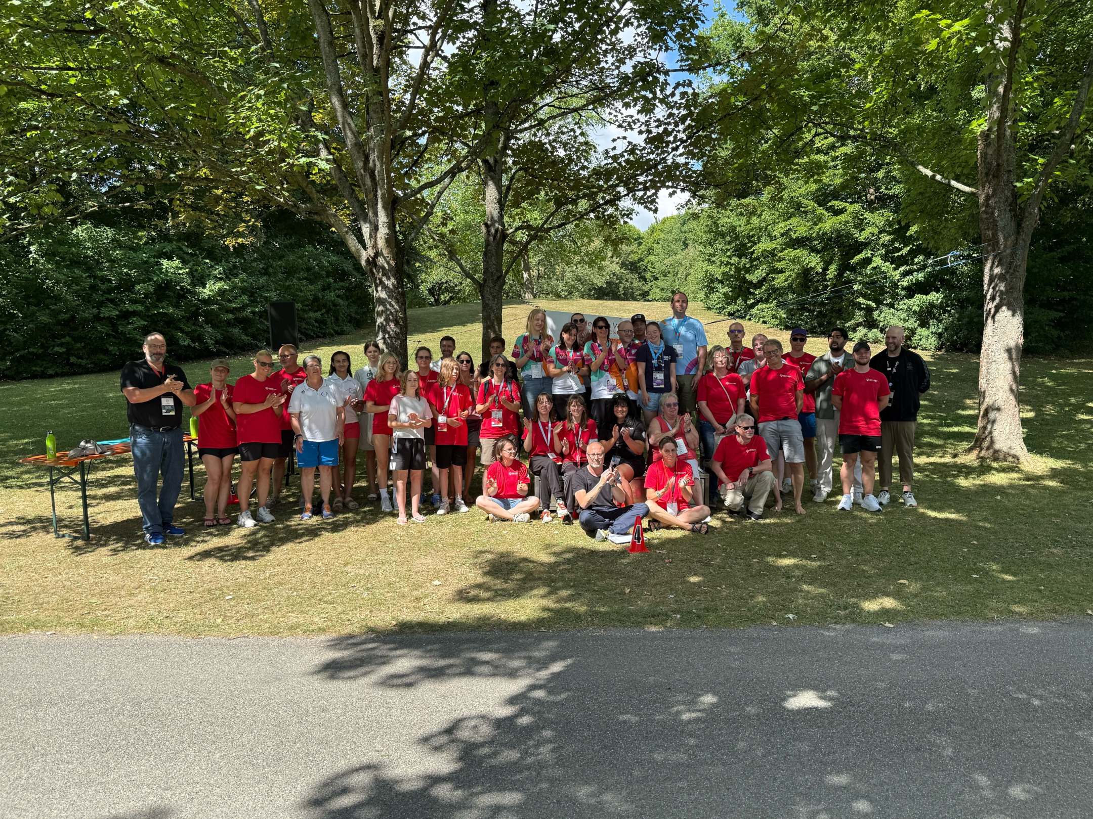 Gruppenfoto der Special Olympics Helfer
